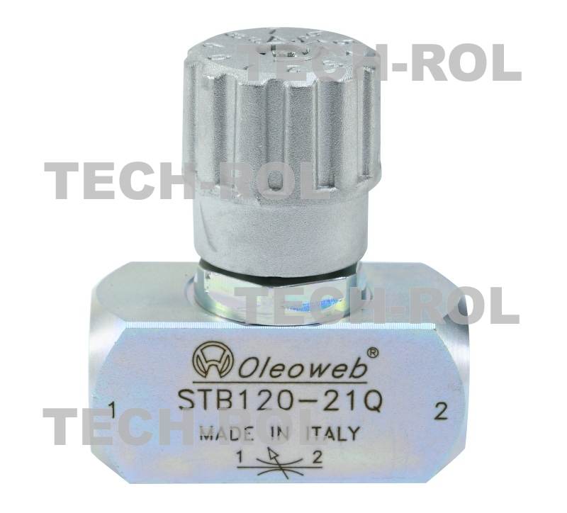 Zawór VRFB 90 z regulacją dławiący w dwie strony gwinty: 1/2"