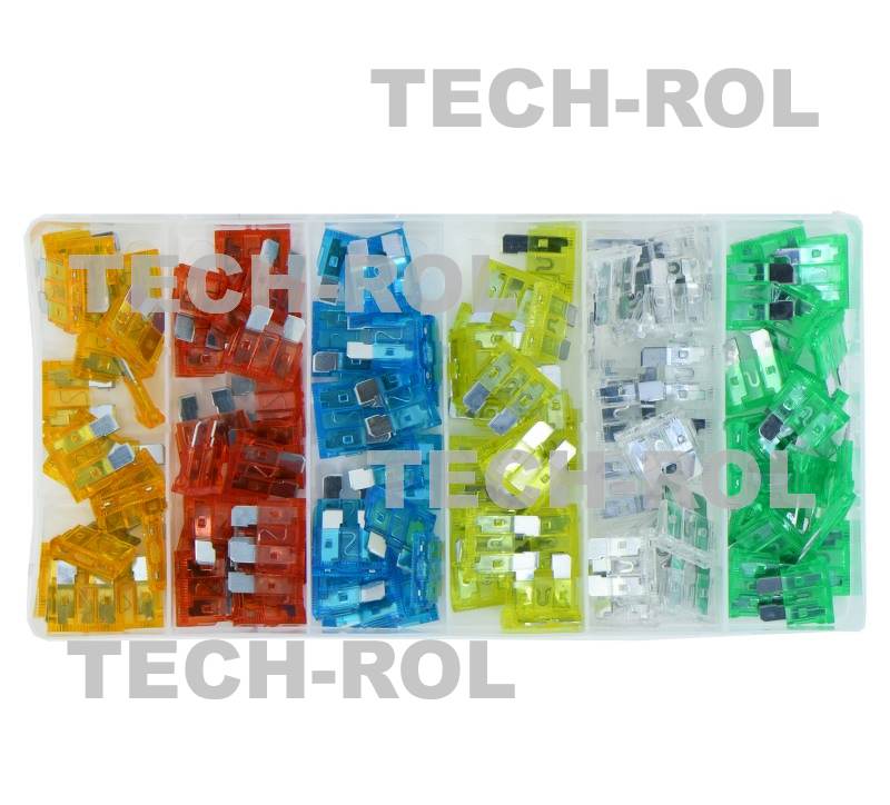 Zestaw bezpieczników MIX - 120 elementów 5A - 30A YT-83144 YATO