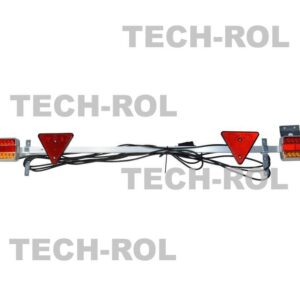Zestaw lamp tylnych diodowych na listwie przewód 7,5m z wtyczką LZP083