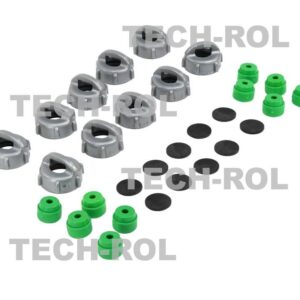 Zestaw naprawczy zaworka głowicy potrójnej nakrętka + zaworek + membrana