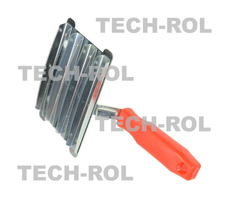 Zgrzebło metalowe 8-rzędowe 9,5x14,5cm 01-3402 CanAgri