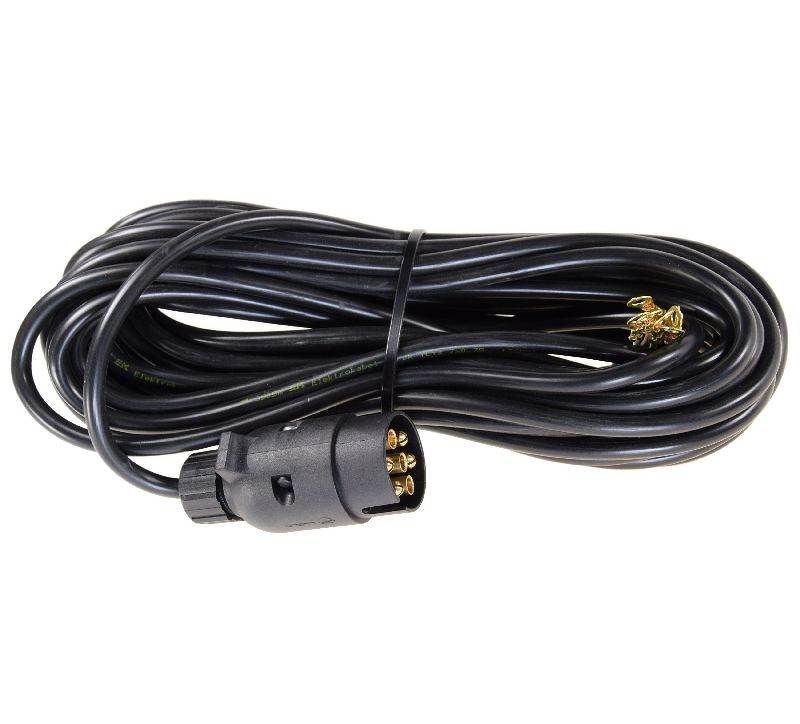 Złącze elektryczne przyczepy 1-wtyka przewód 7-żyl 12m APARTS