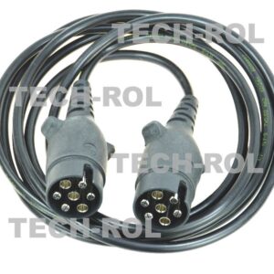 Złącze elektryczne przyczepy 2-wtyki hermetyczne przewód 7-żył 3,5m