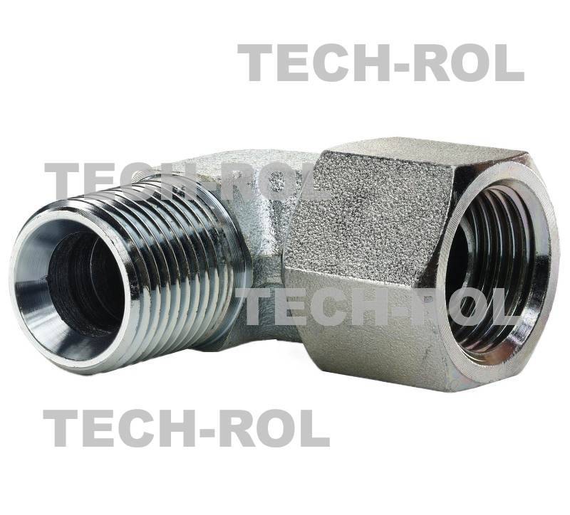 Złącze hydrauliczne kątowe 90 gwint calowy 1/2 cala x 1/2 cala BSP