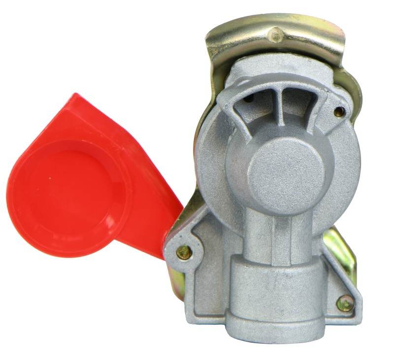 Złącze powietrza miękkie z zaworem gwint M22 x 1,5 czerwone C-330 C-360