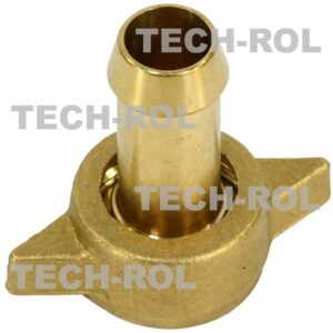 Złącze proste kompletne mosiężne, na wąż 12,5 mm, nakrętka z gwintem 1/2 cala, Opryskiwacz; 1/2x13 G0136 Braglia