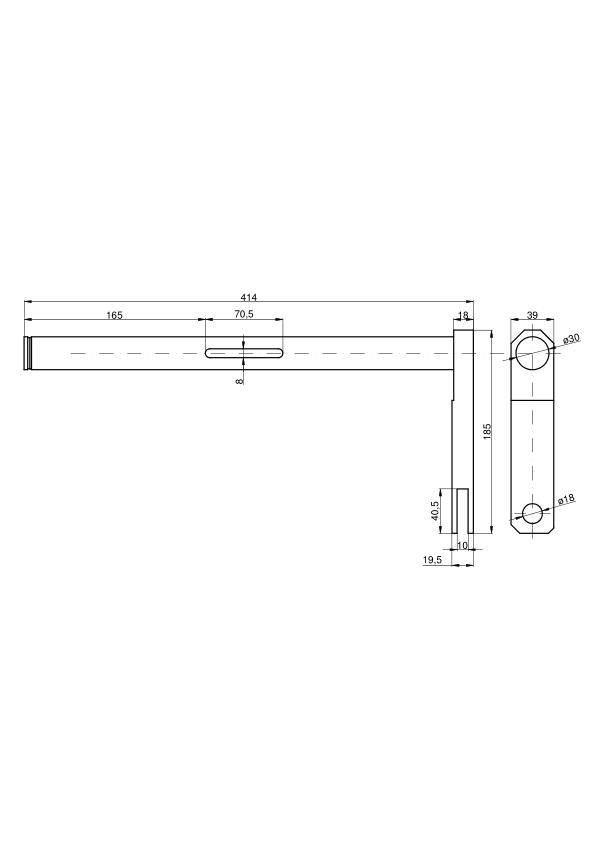Dźwignia kompletna skrzyni pośredniej c-385 Dźwignia kompletna skrzyni pośredniej c-385 - obrazek 2