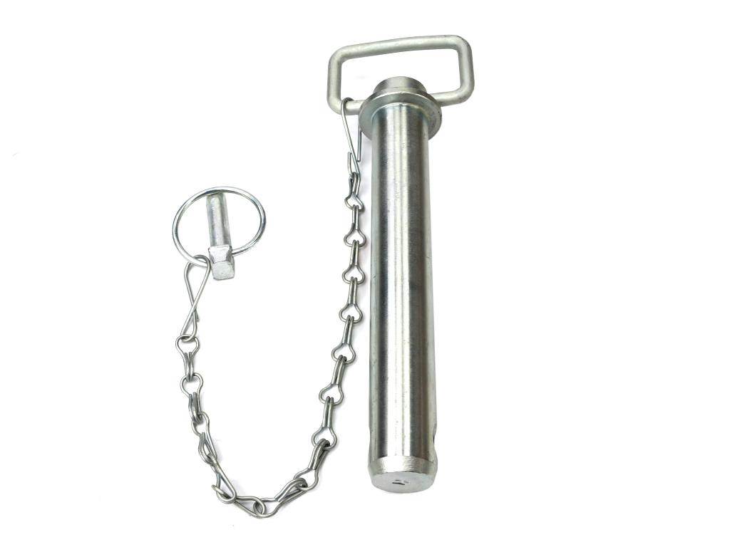 Sworzeń zaczepu z zawleczką i łańcuchem 28x189x228 teger Sworzeń zaczepu z zawleczką i łańcuchem 28x189x228 teger - obrazek 2