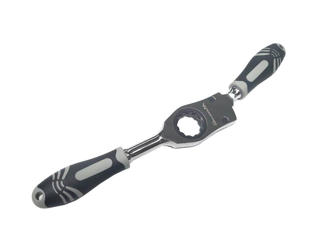 Zestaw grzechotka z oprawką do narzynek 25mm i uchwytami do gwintowników m3-m12 ze stali crmo waryński Zestaw grzechotka z oprawką do narzynek 25mm i uchwytami do gwintowników m3-m12 ze stali crmo waryński - obrazek 2