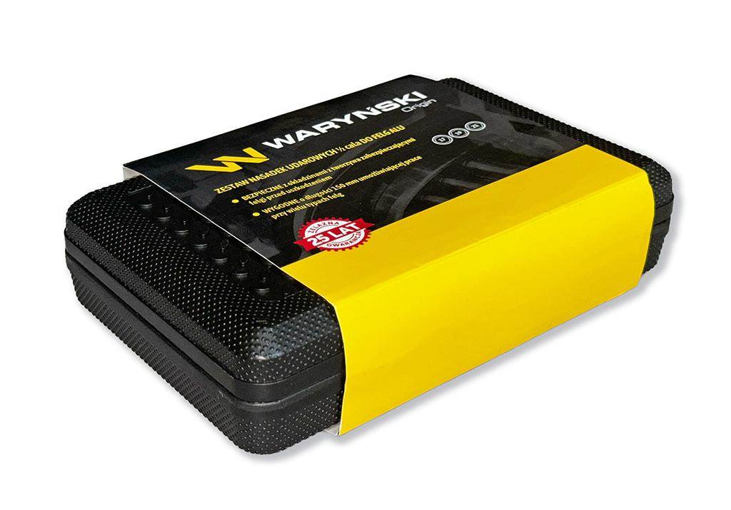 Zestaw nasadek udarowych 1/2 do felg lekkich ze stali crmo 17 19 21mm długich 150mm z osłoną. Waryński