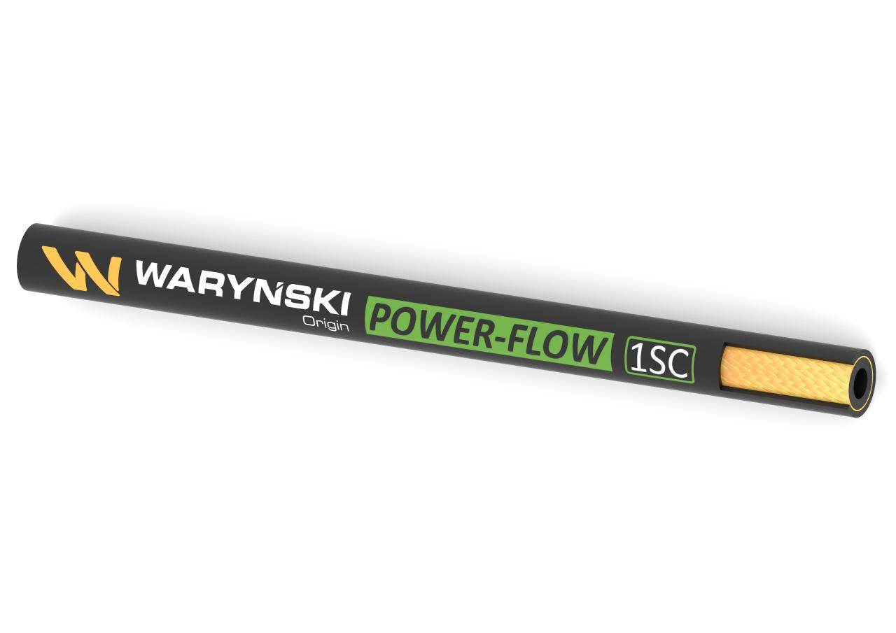 Wąż hydrauliczny do zakuwania power-flow 1sc dn06 1-oplotowy 225 bar waryński 50m