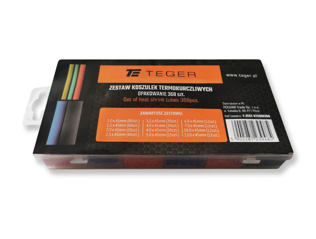 Zestaw koszulek termokurczliwych teger 368szt