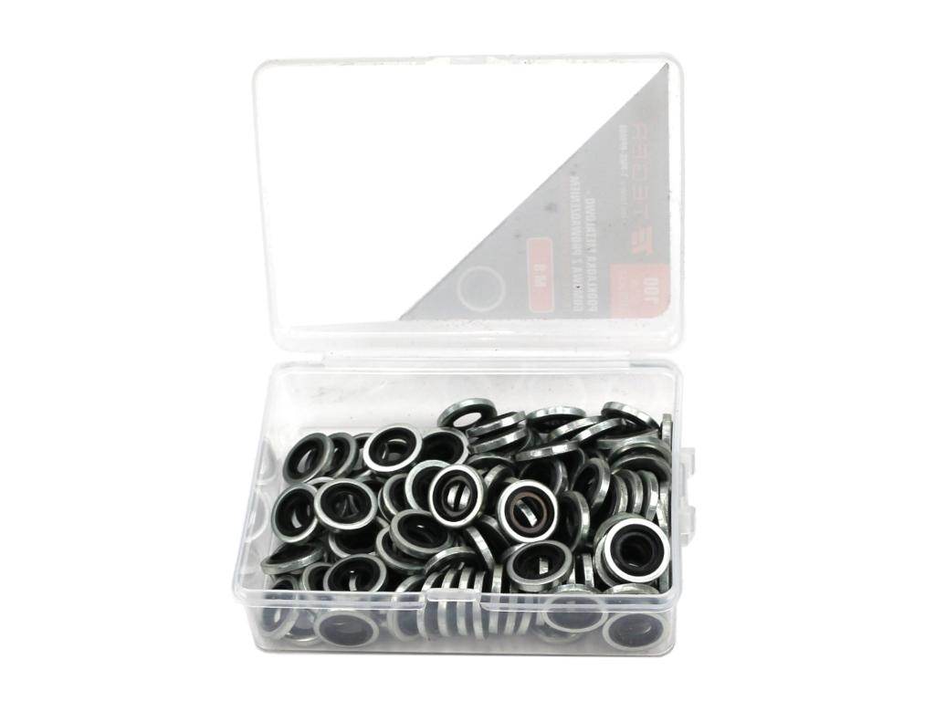 Podkładka metalowo gumowa z prowadzeniem m8 teger 100szt