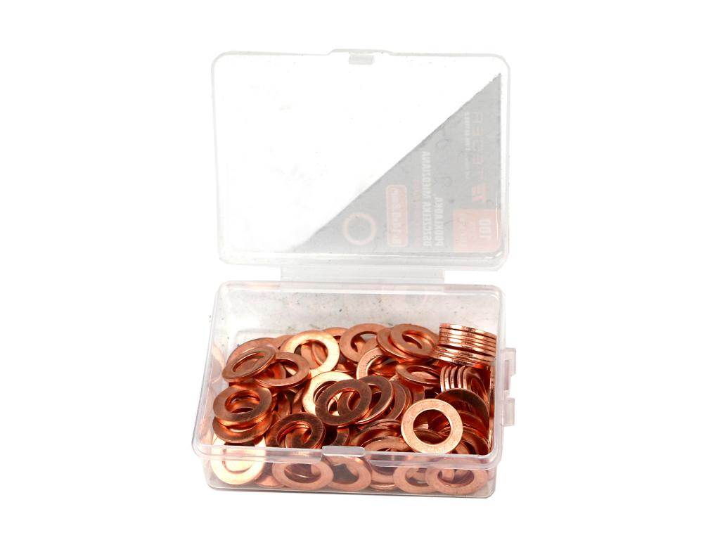 Podkładka. uszczelka miedziana 8x14x0.8 teger 100szt