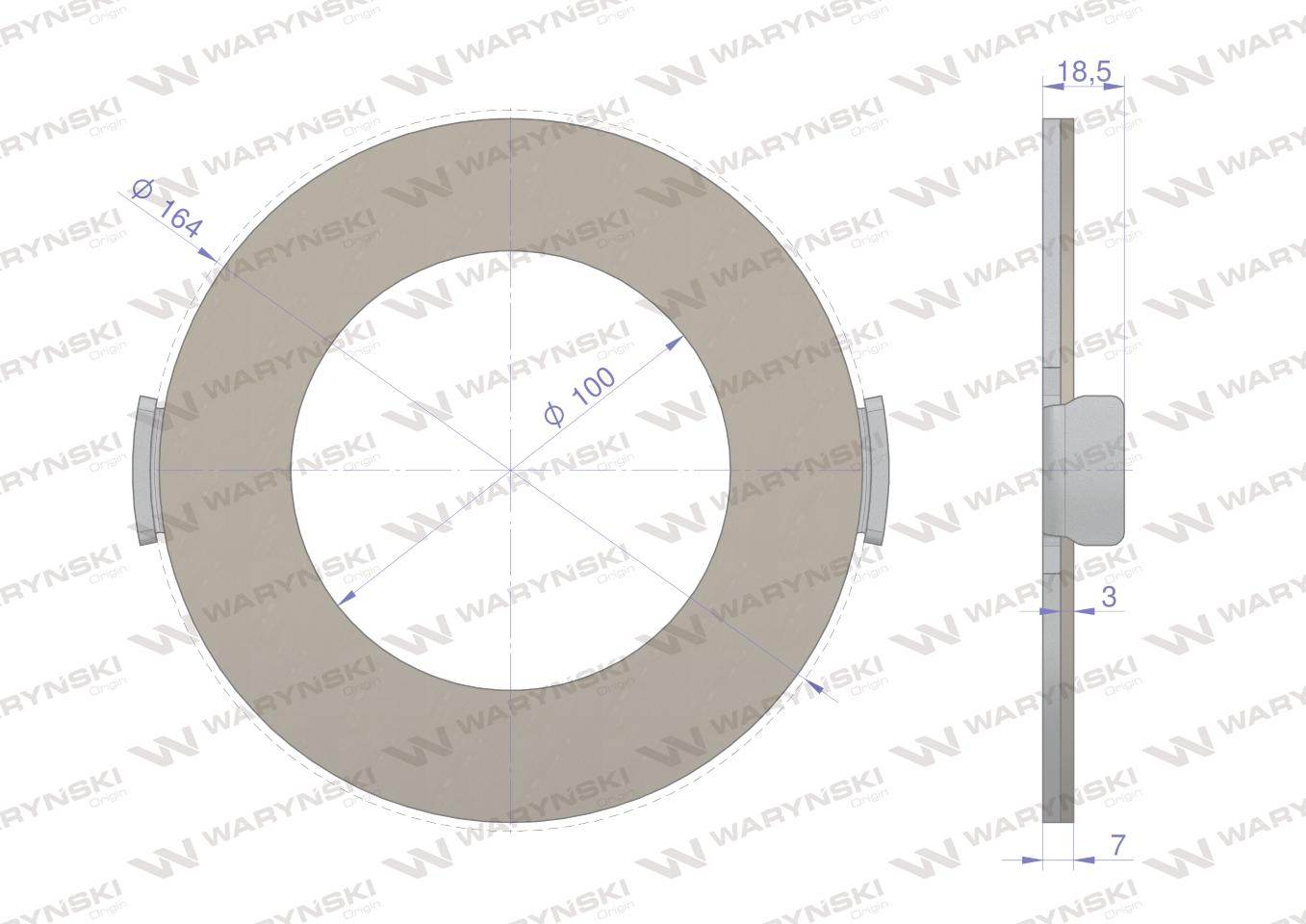 Tarcza sprzęgła poślizgowego kemper lca77875 waryński Tarcza sprzęgła poślizgowego kemper lca77875 waryński - obrazek 3