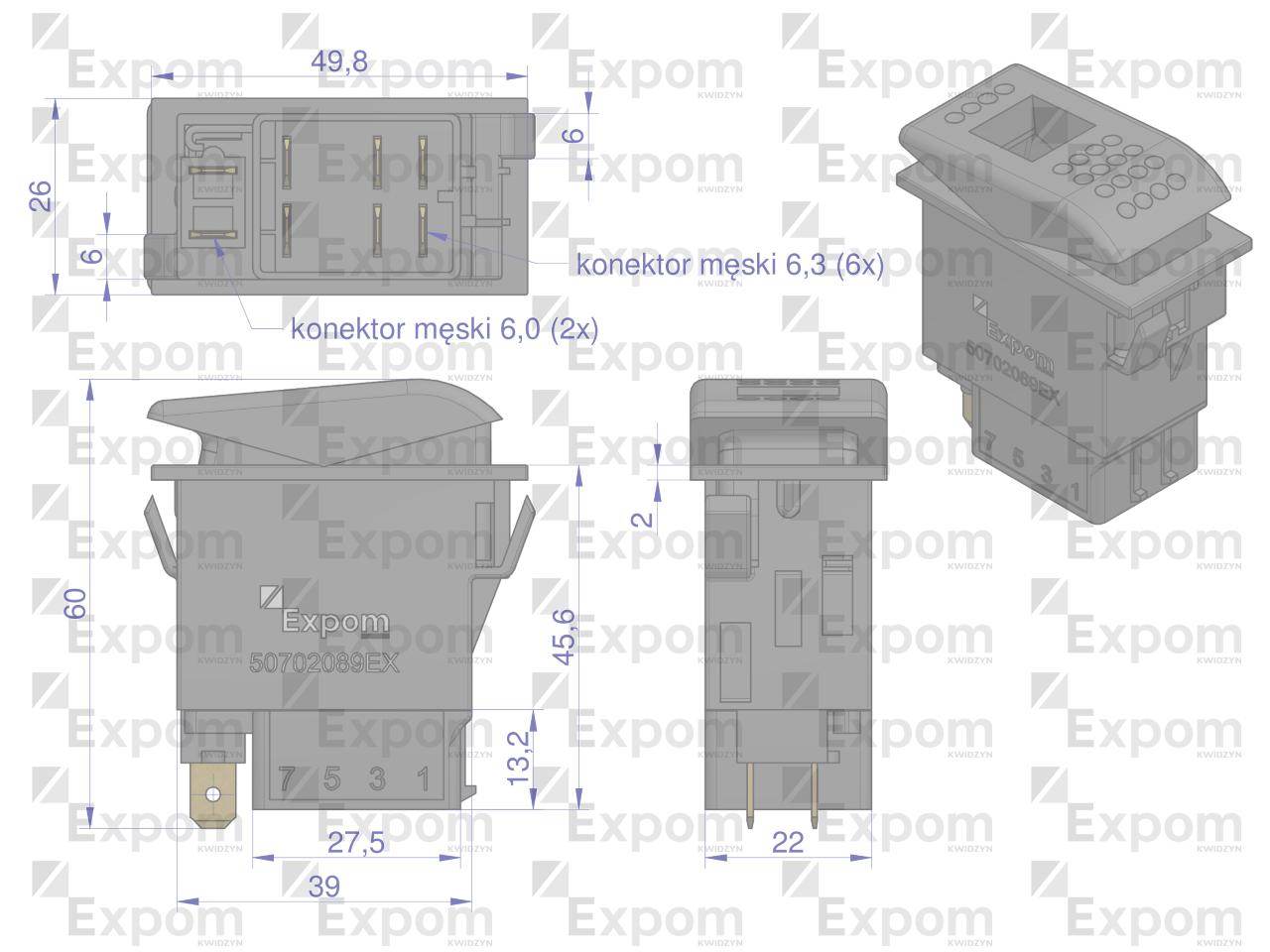 Włącznik przechylny do wbudowania new holland case ih steyr expom kwidzyn eu Włącznik przechylny do wbudowania new holland case ih steyr expom kwidzyn eu - obrazek 3