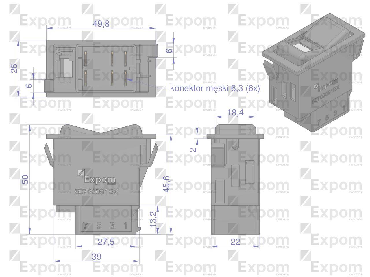 Włącznik przechylny do wbudowania case ih expom kwidzyn eu Włącznik przechylny do wbudowania case ih expom kwidzyn eu - obrazek 3