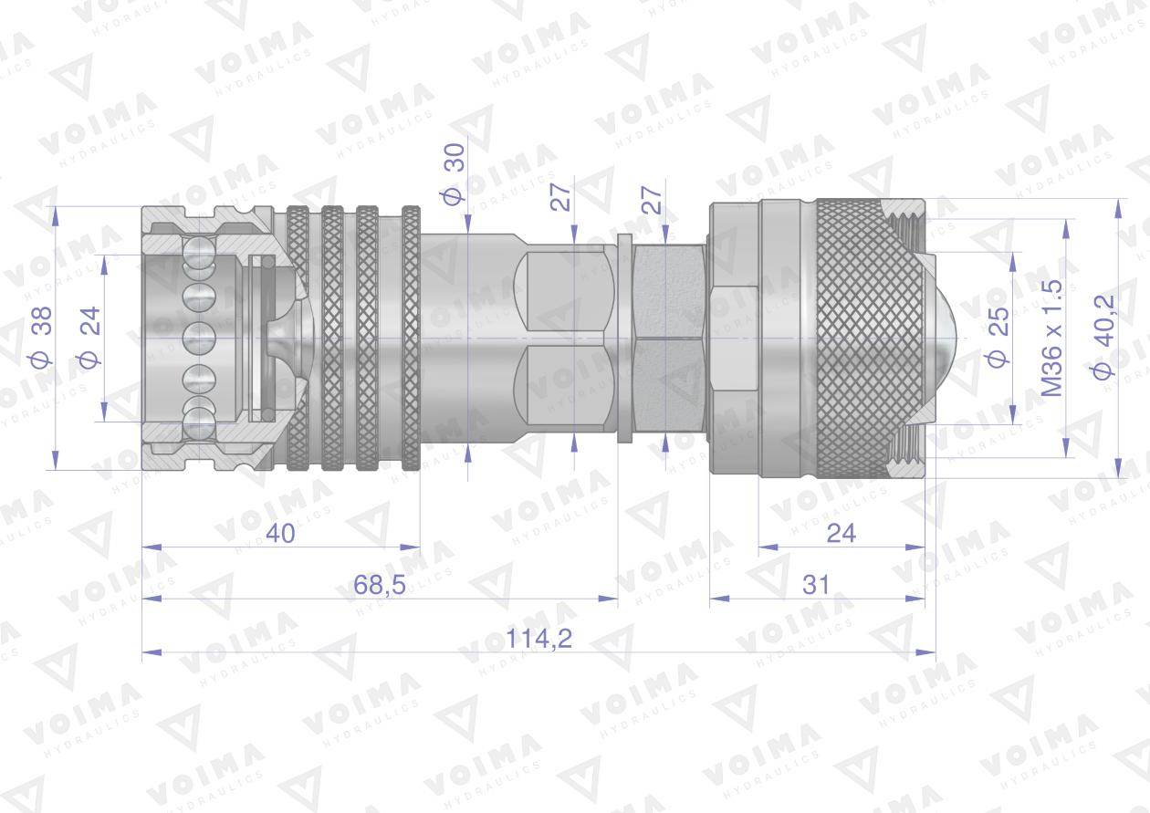 Redukcja zsr 50493redukcja wtyczka/gniazdo euro push-pull skręcane voima 10szt Redukcja zsr 50493redukcja wtyczka/gniazdo euro push-pull skręcane voima 10szt - obrazek 3