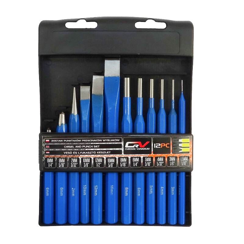 Zestaw Przecinaków Wbijaków Punktaków 12 Szt