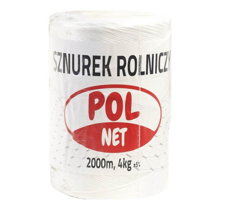 Sznurek rolniczy 2000 m 4 kg 1-sztuka 1kg=500 metrów Tex-2000 POL NET