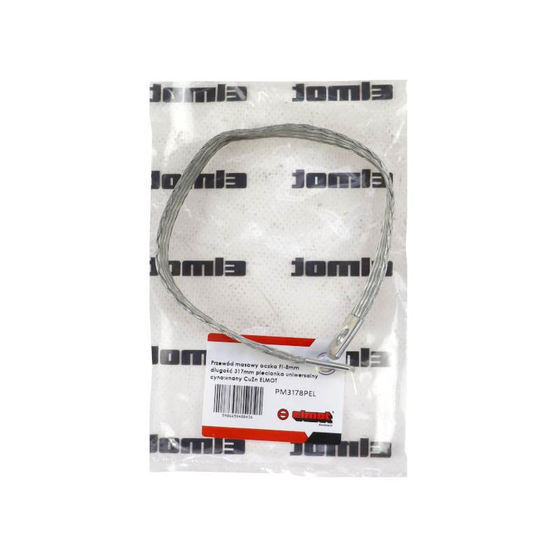 Przewód Masowy Oczka Fi-8mm Długość 317mm Plecionka Uniwersalny Cynownany Przewód Masowy Oczka Fi-8mm Długość 317mm Plecionka Uniwersalny Cynownany - obrazek 3