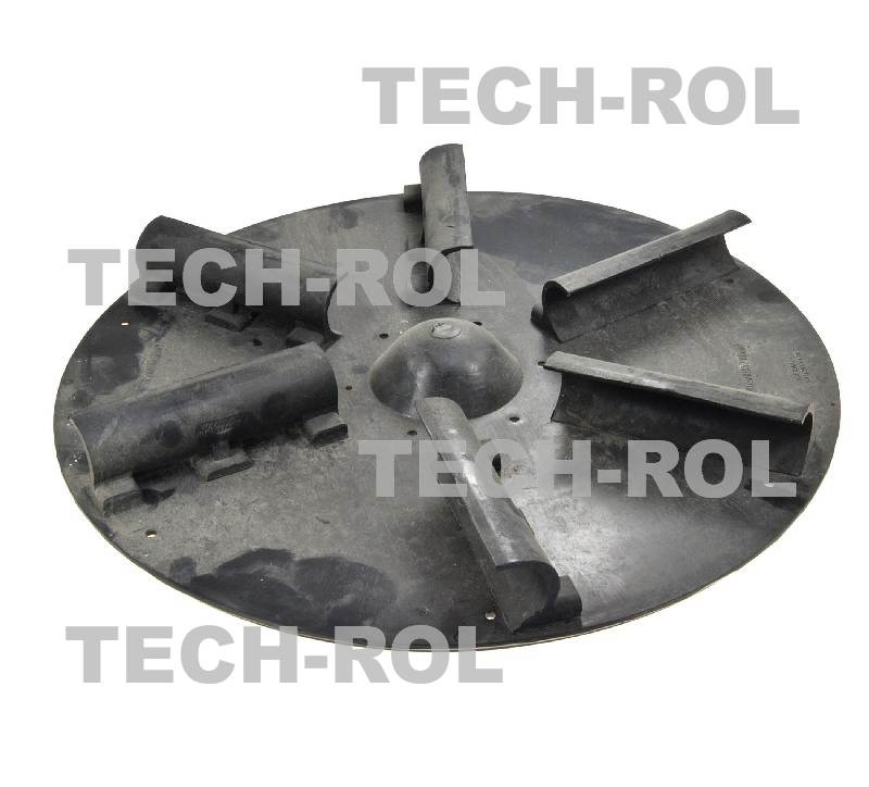 Talerz 6-łopatkowy czarny śr. 50 cm Rozsiewacz KOS MOTYL KŁOS 2015000500