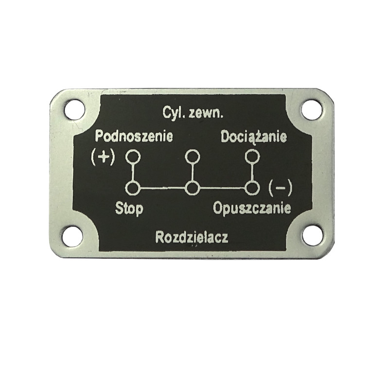 Tabliczka Rozdzielacza C-330 Archimedes