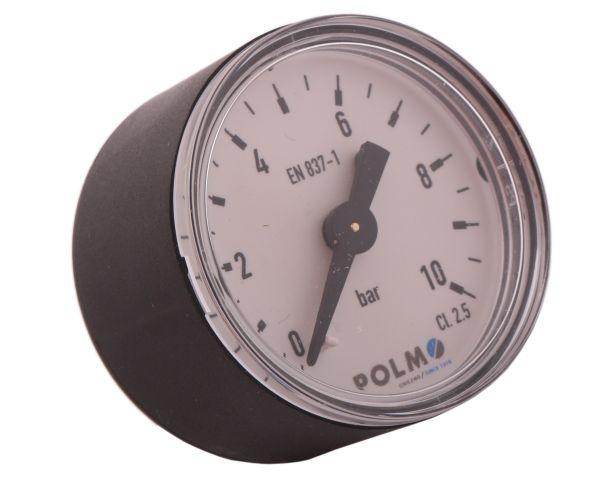 Manometr suchy m40 0-10 bar gwint m10x1 tylne przyłącze obudowa plastikowa polmo