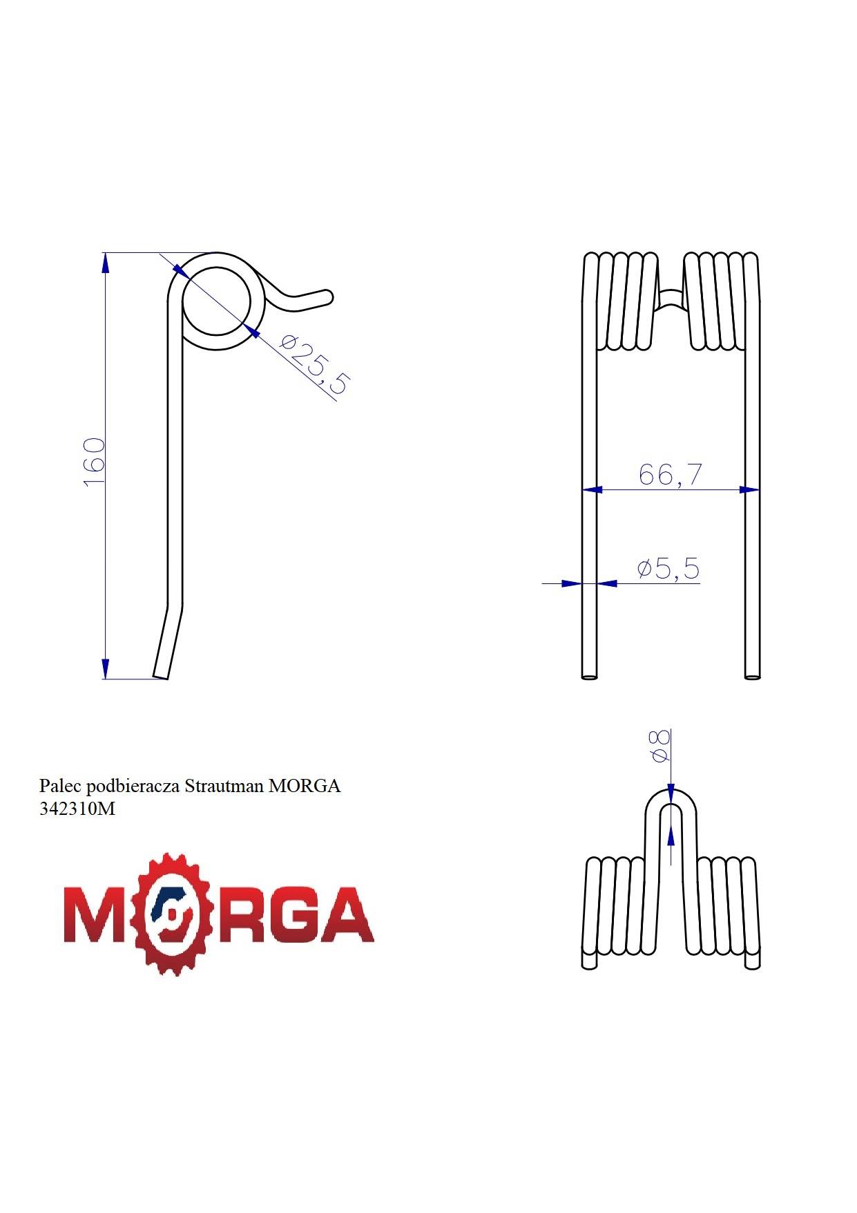 Palec Podbieracza Strautman Malowane Proszkowo Morga Palec Podbieracza Strautman Malowane Proszkowo Morga - obrazek 5